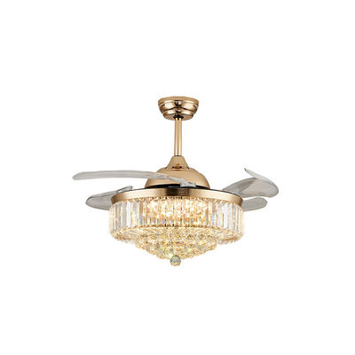 Low Noise 52 Inch Bedroom Comfortable Ceiling Fan DC Motor With Light