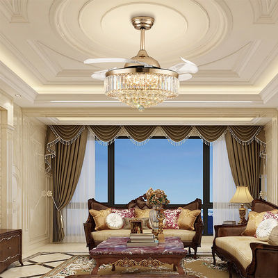 Low Noise 52 Inch Bedroom Comfortable Ceiling Fan DC Motor With Light
