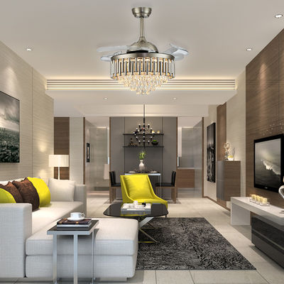 Retractable Fan Chandelier 52 Inch Fan With Retractable Blades