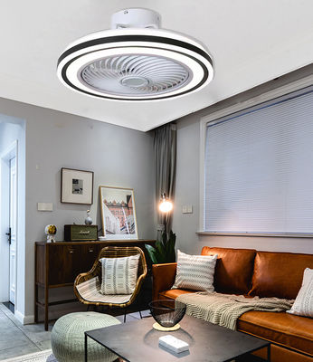 Low Profile Flush Mount Bladeless Ceiling Fan With Light Remote Control