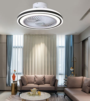 Low Profile Flush Mount Bladeless Ceiling Fan With Light Remote Control