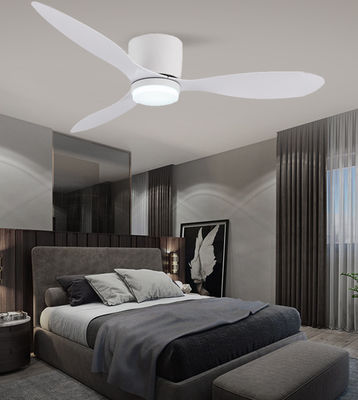 DC ABS Hanging Ceiling Fan With Light 52 Inches Three Blade Fans