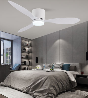 DC ABS Hanging Ceiling Fan With Light 52 Inches Three Blade Fans