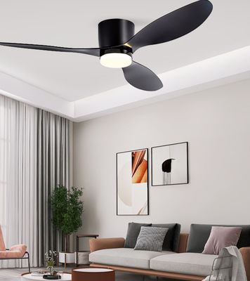 Bedroom Hanging Ceiling Fan With Light Black Three Blade Ceiling Fan