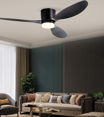 Bedroom Hanging Ceiling Fan With Light Black Three Blade Ceiling Fan