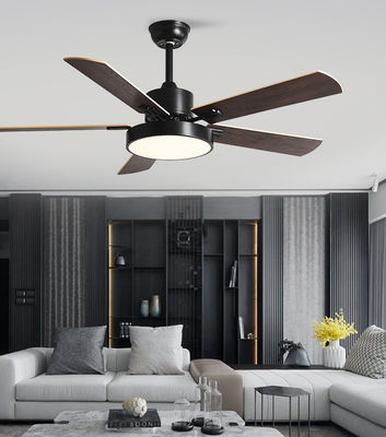 52 Inch Ceiling Fan With Light Modern LED Ceiling Fan 5 ABS Blades