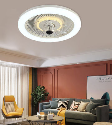 Retractable Smart Bladeless Ceiling Fan Fandelier Chandelier Fan For Bedroom