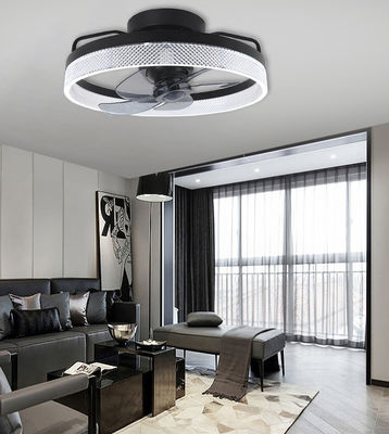 Black Chandelier Bladeless Ceiling Fan Low Noise Ceiling Fan Fandelier