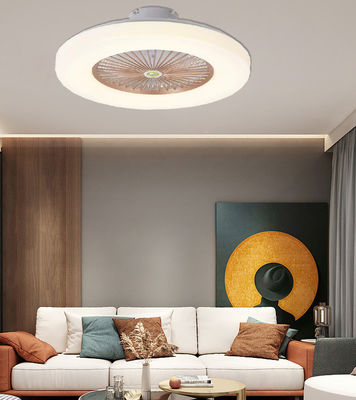White Hanging Ceiling Fan With Light Retractable Chandelier Fan Light