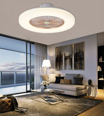 White Hanging Ceiling Fan With Light Retractable Chandelier Fan Light
