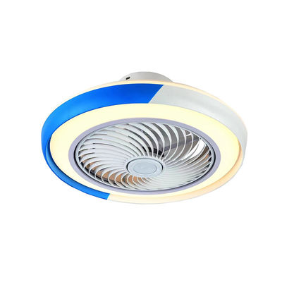 Blue And White Crystal Ceiling Fan 42in Chandelier Fans With Lights