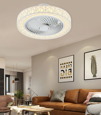 ABS Low Profile Bladeless Ceiling Fan Chandelier 42in Quiet DC Motor