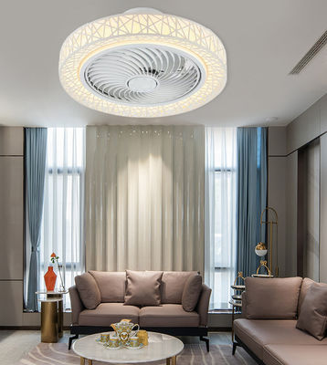 ABS Low Profile Bladeless Ceiling Fan Chandelier 42in Quiet DC Motor