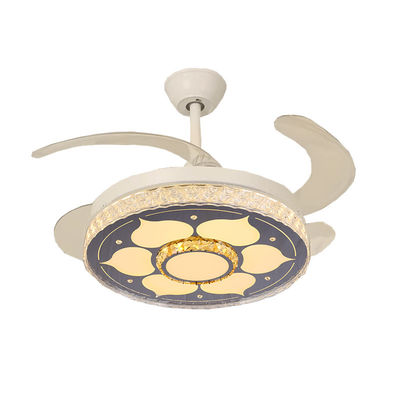 Quiet DC Folding Ceiling Fan With Light 42 Inch Fan With Folding Blades
