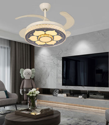Quiet DC Folding Ceiling Fan With Light 42 Inch Fan With Folding Blades