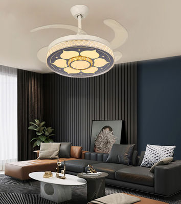 Quiet DC Folding Ceiling Fan With Light 42 Inch Fan With Folding Blades