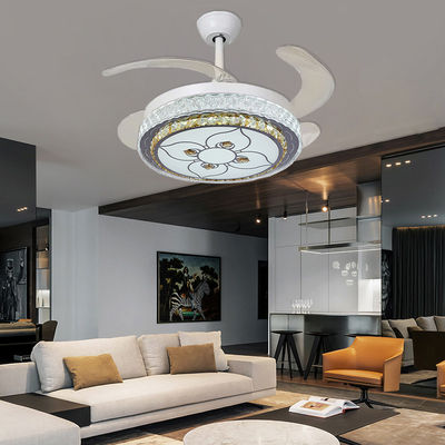 ABS 42in Folding Ceiling Fan With Light Low Profile Smart Ceiling Fan