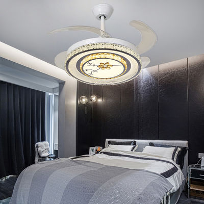Bedrooms Folding Ceiling Fan With Led Light Foldable Smart Ceiling Fan