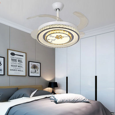 Bedrooms Folding Ceiling Fan With Led Light Foldable Smart Ceiling Fan