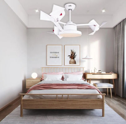ECO Chandelier Bathroom Ceiling Fan With Light Household Use